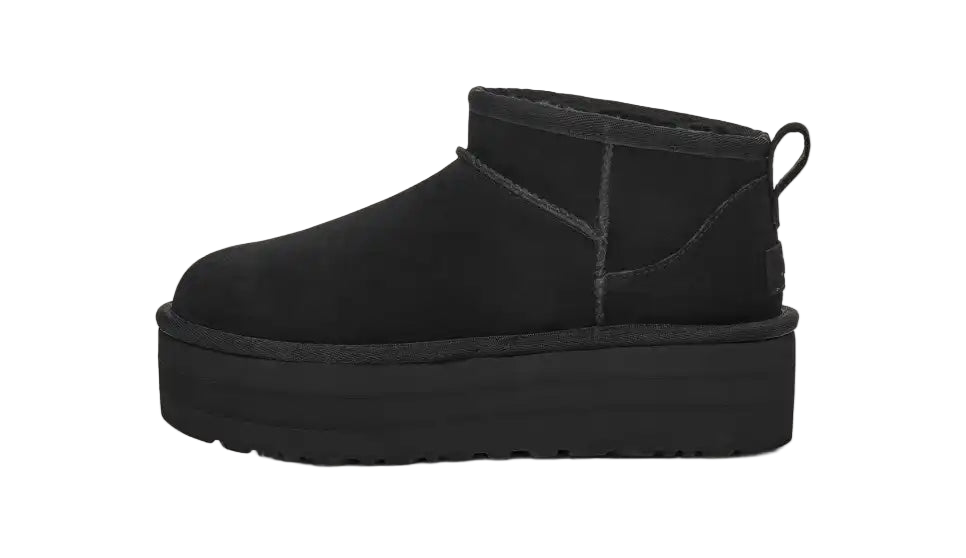 Ugg Damen Classic Ultra Mini Plateau-Boot Black / Schwarz
