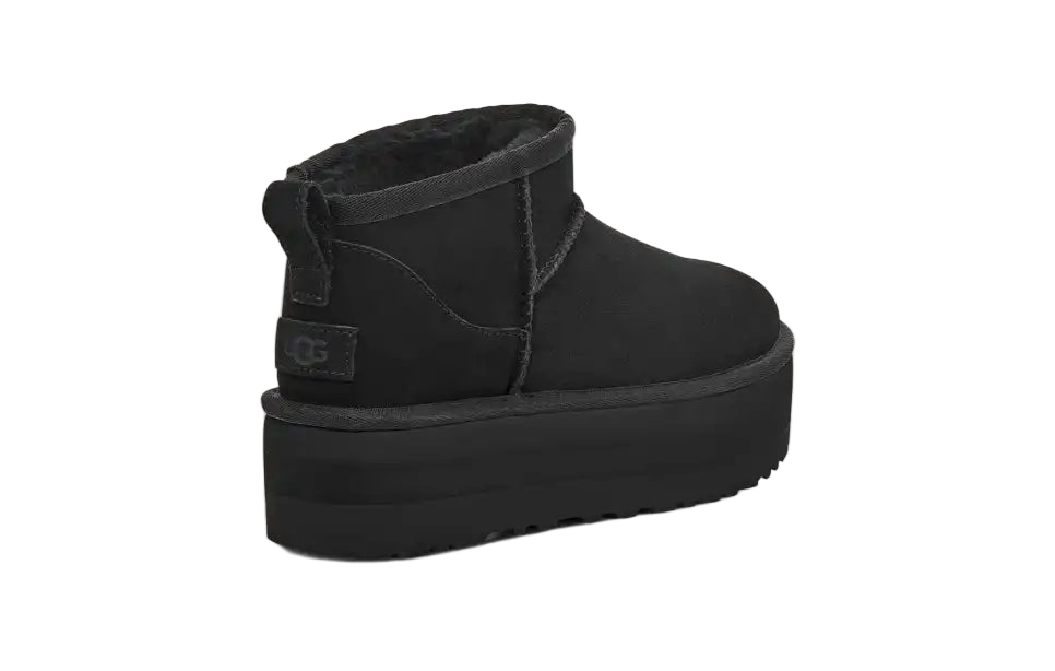 Ugg Damen Classic Ultra Mini Plateau-Boot Black / Schwarz