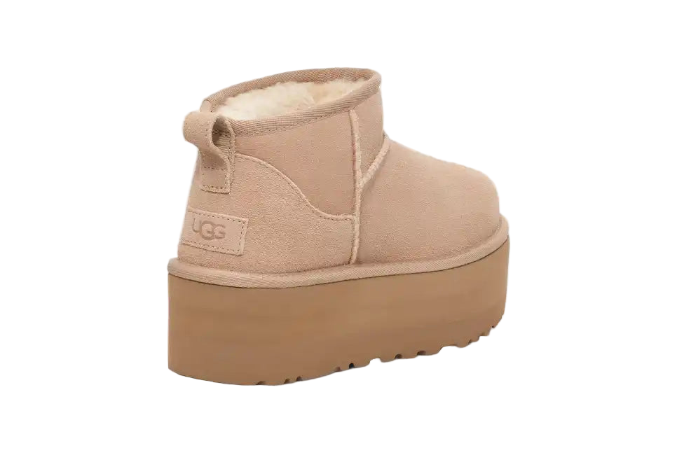 Ugg Damen Classic Ultra Mini Plateau-Boot Sand
