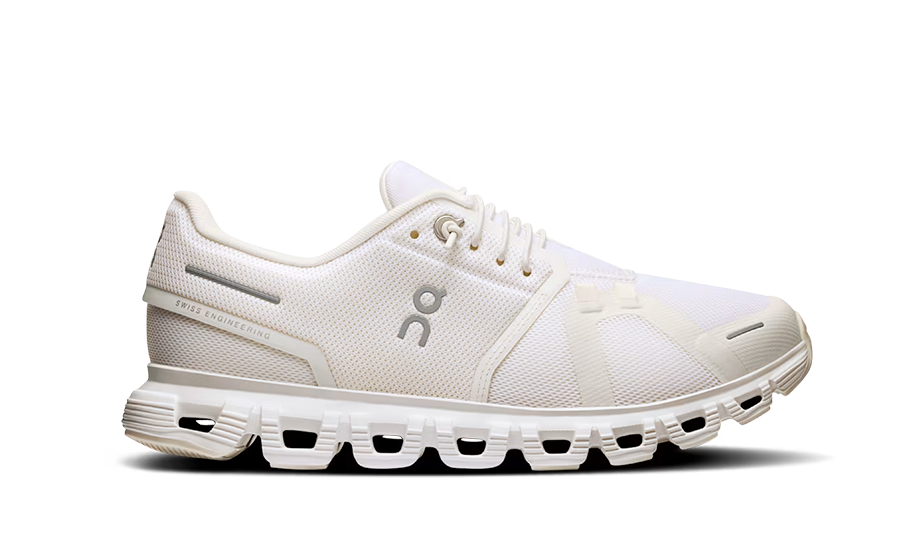 On Running Cloud 6 White/Weiß Damen