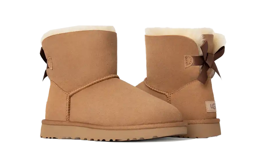 UGG Mini Bailey Bow II Boot Damen Chestnut