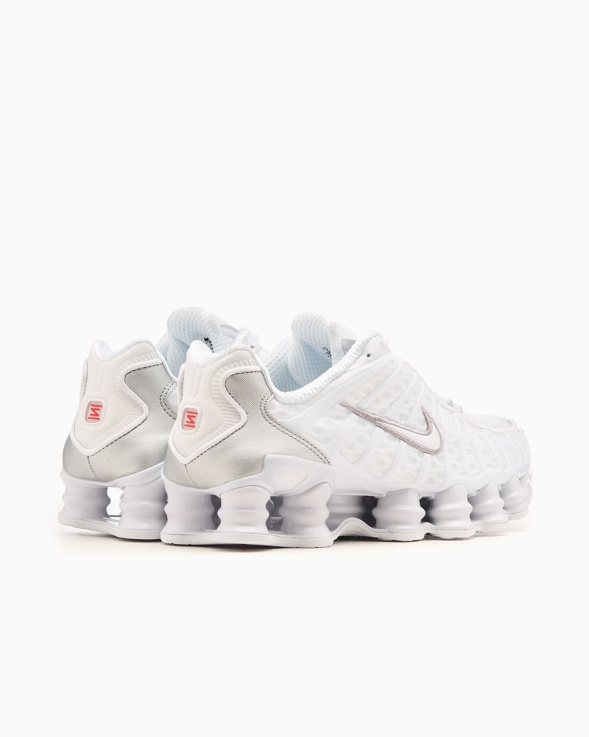 Nike Shox TL White Metallic Silver Max Orange Damen/Herren