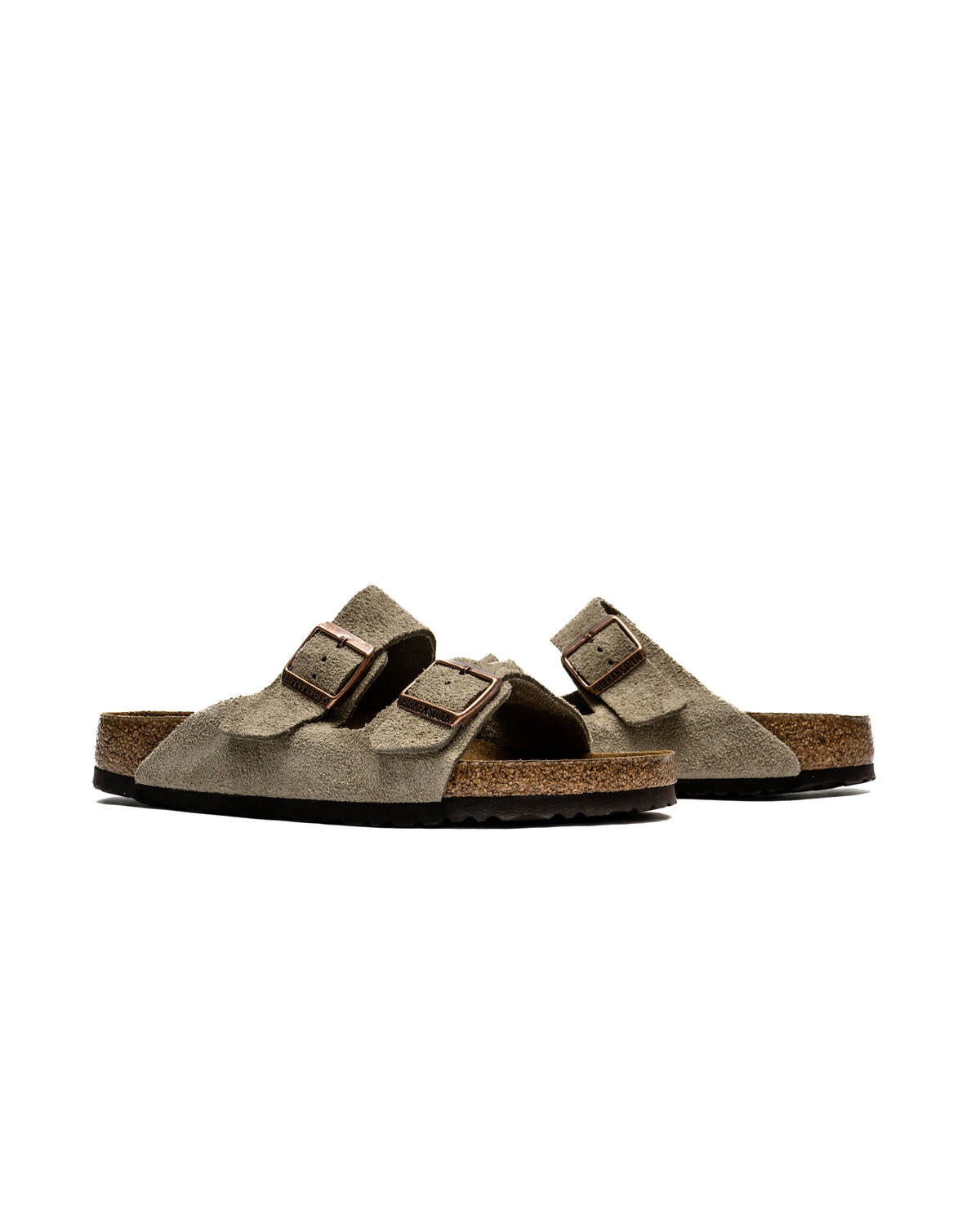 Birkenstock Arizona Soft Footbed Suede Leather Taupe (Regular Fit)
