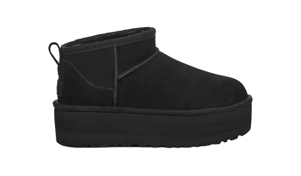 Ugg Damen Classic Ultra Mini Plateau-Boot Black / Schwarz