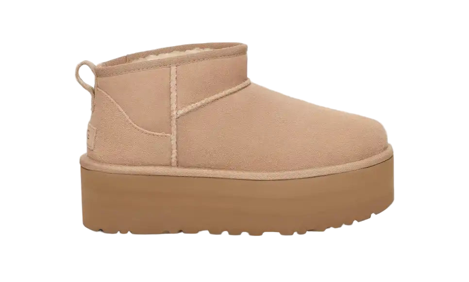 Ugg Damen Classic Ultra Mini Plateau-Boot Sand