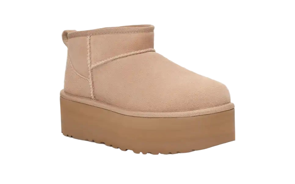 Ugg Damen Classic Ultra Mini Plateau-Boot Sand