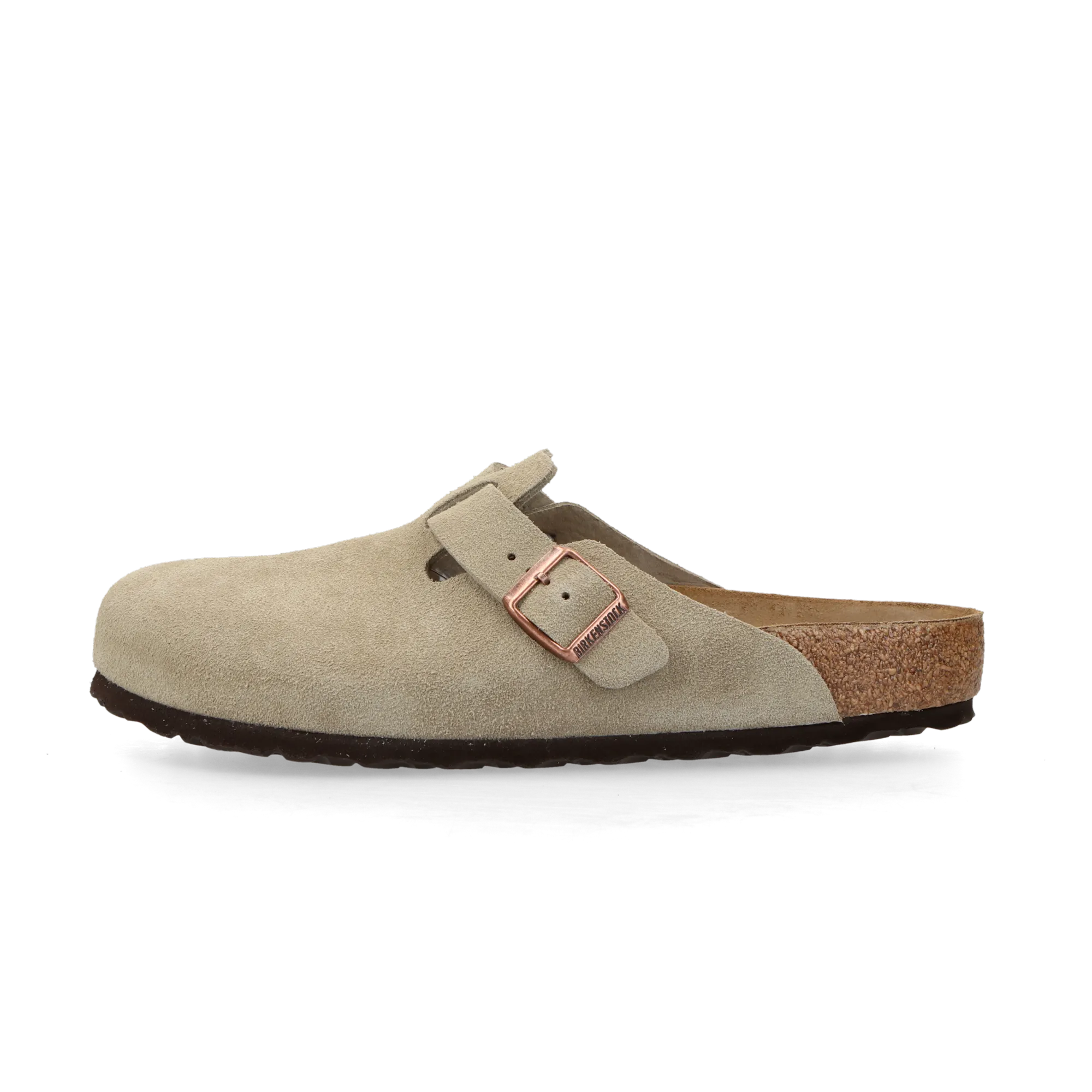Birkenstock Boston Suede Leather Taupe (Regular Fit)