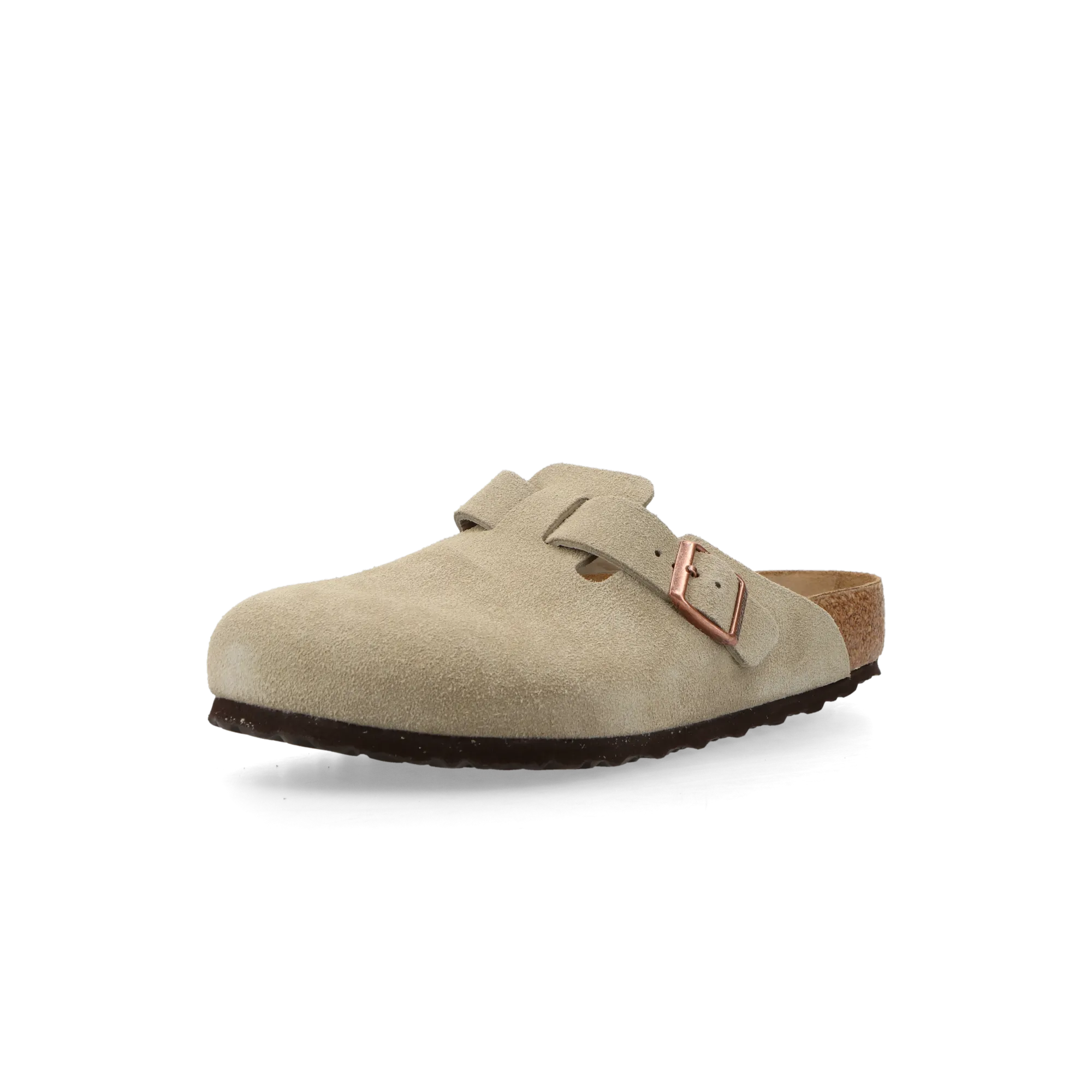 Birkenstock Boston Suede Leather Taupe (Regular Fit)