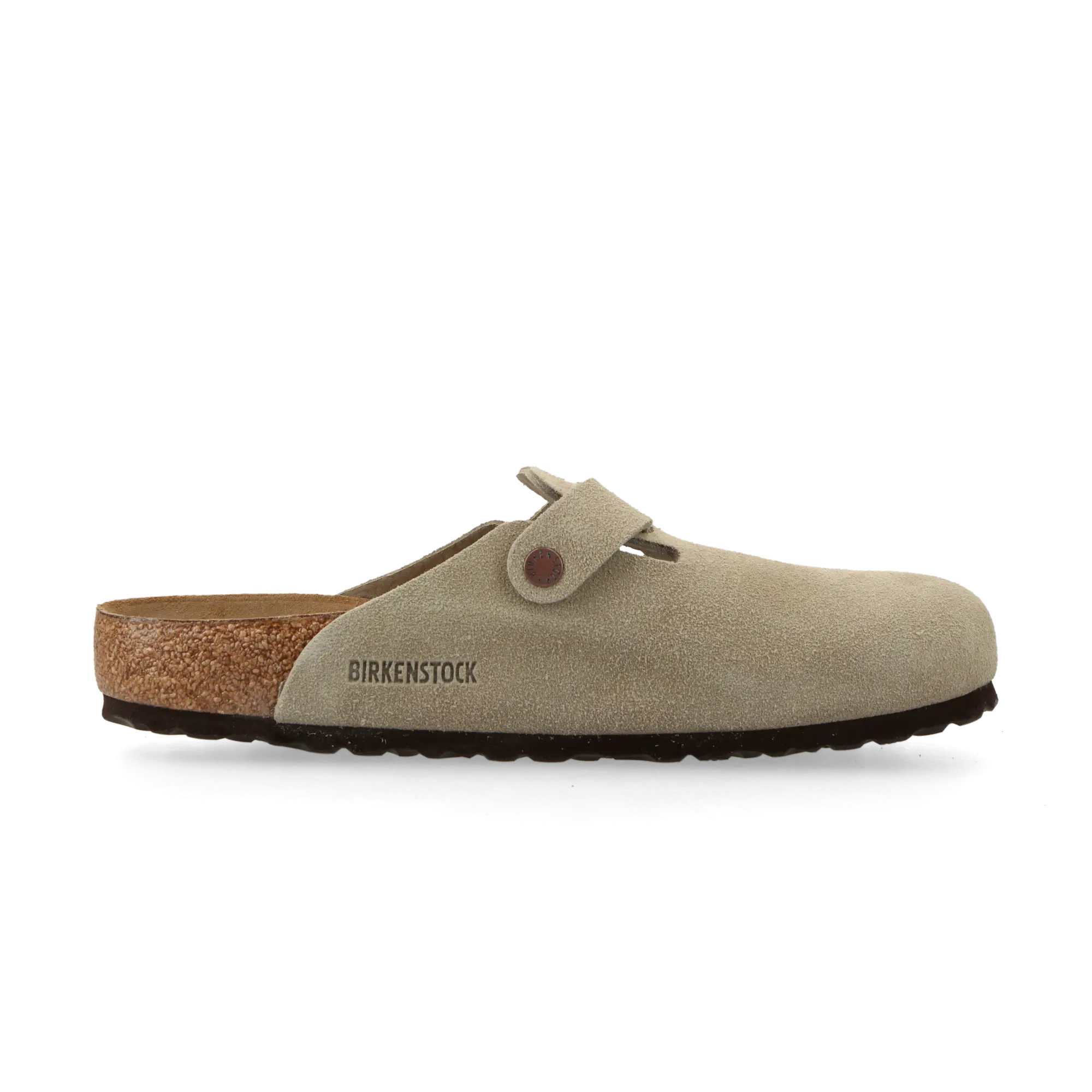 Birkenstock Boston Suede Leather Taupe (Regular Fit)