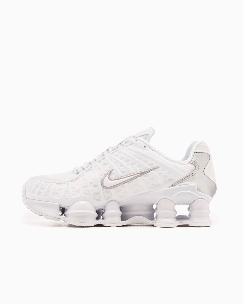 Nike Shox TL White Metallic Silver Max Orange Damen/Herren
