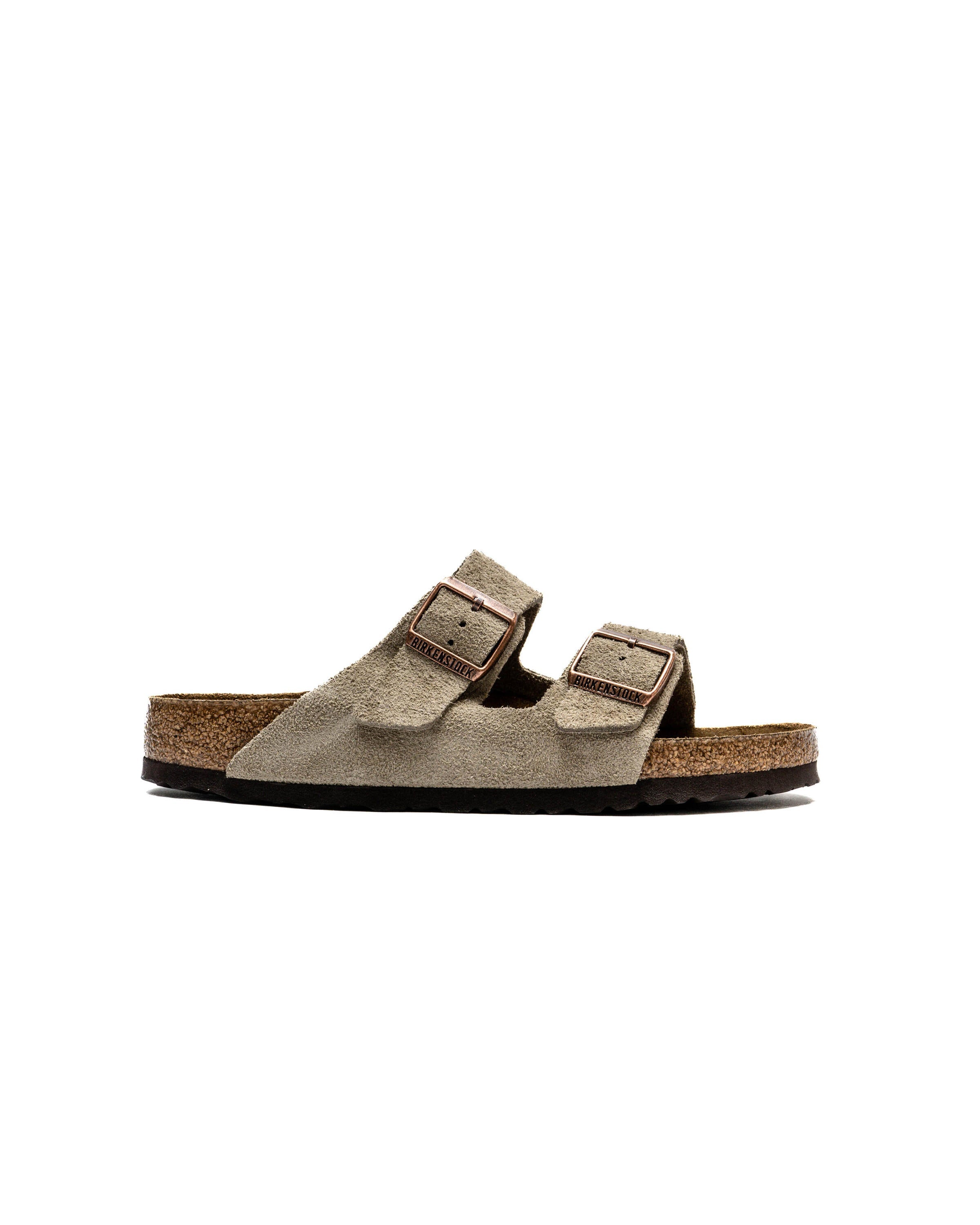 Birkenstock Arizona Soft Footbed Suede Leather Taupe (Regular Fit)