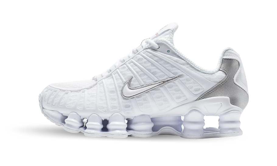 Nike Shox TL White Metallic Silver Max Orange (W)